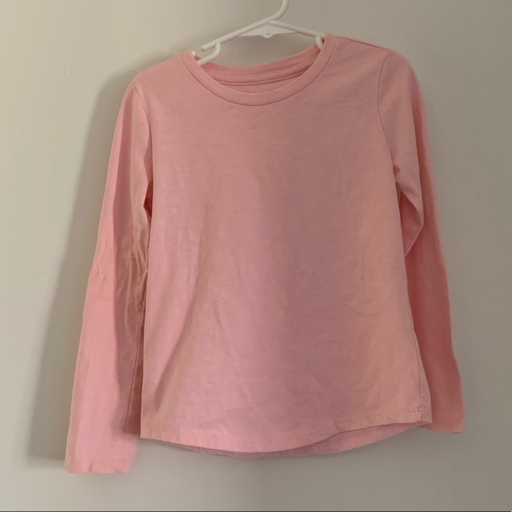 Basic Light Pink Long Sleeve Shirt
